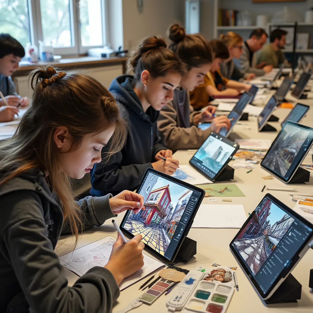 Урок по дигитална илюстрация с iPad